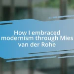 How I embraced modernism through Mies van der Rohe