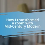 How I transformed a room with Mid-Century Modern